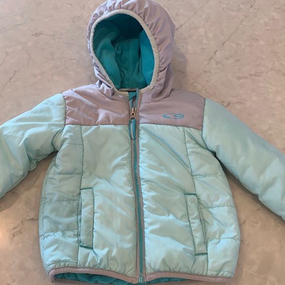 Other - Champion baby toddler teal gray winter coat jacket 18 months with hood